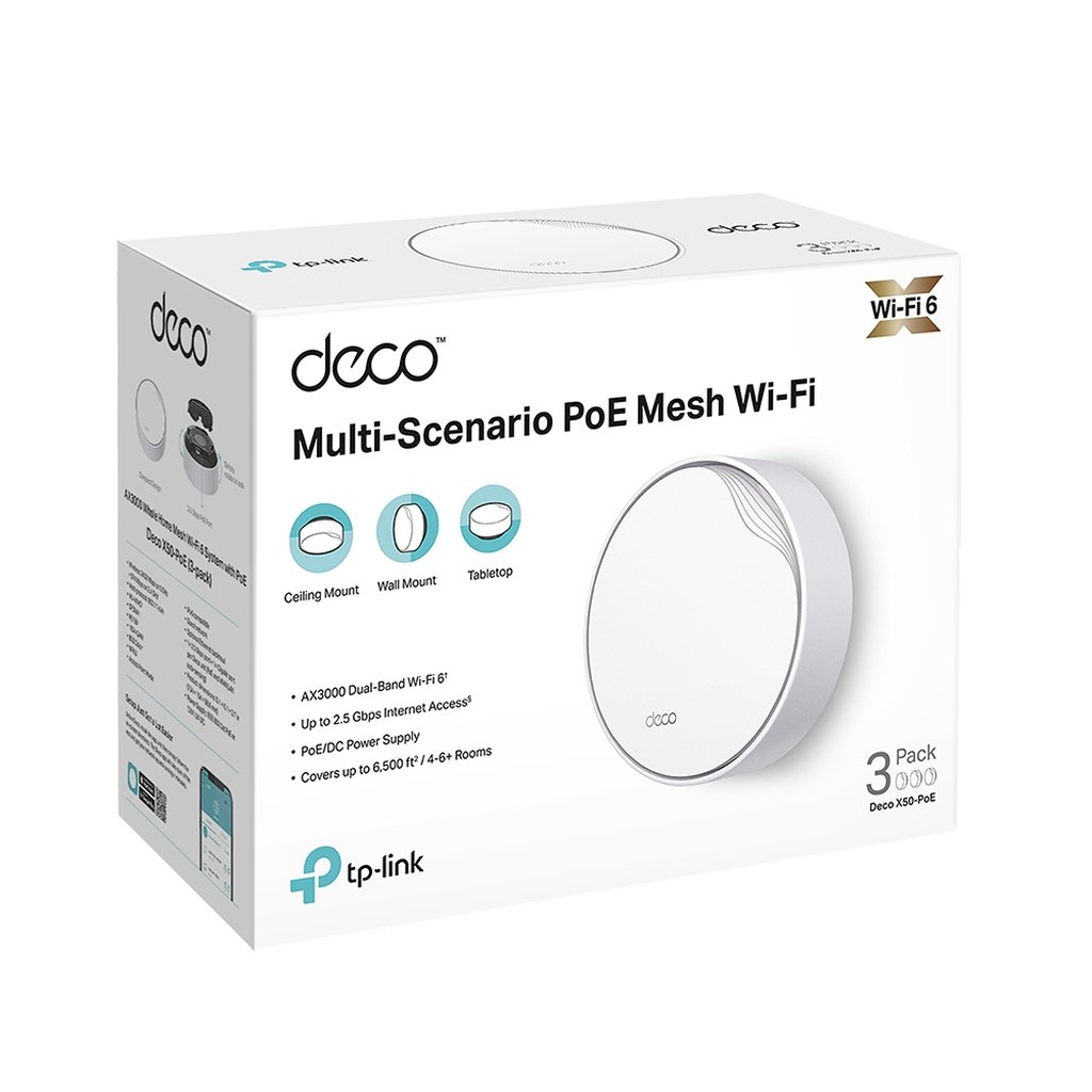 TP-Link AX3000 Whole Home Mesh WiFi 6 System with PoE - Image 2