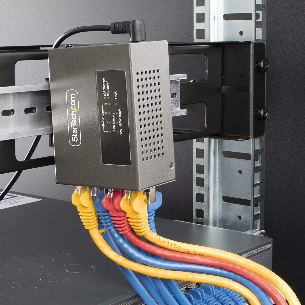 StarTech.com 4-Port Multi-Gigabit PoE++ Injector, 5/2.5/1G Ethernet (NBASE-T), PoE/PoE+/PoE++ (802.3af/802.3at/802.3bt), 160Wat - Image 8