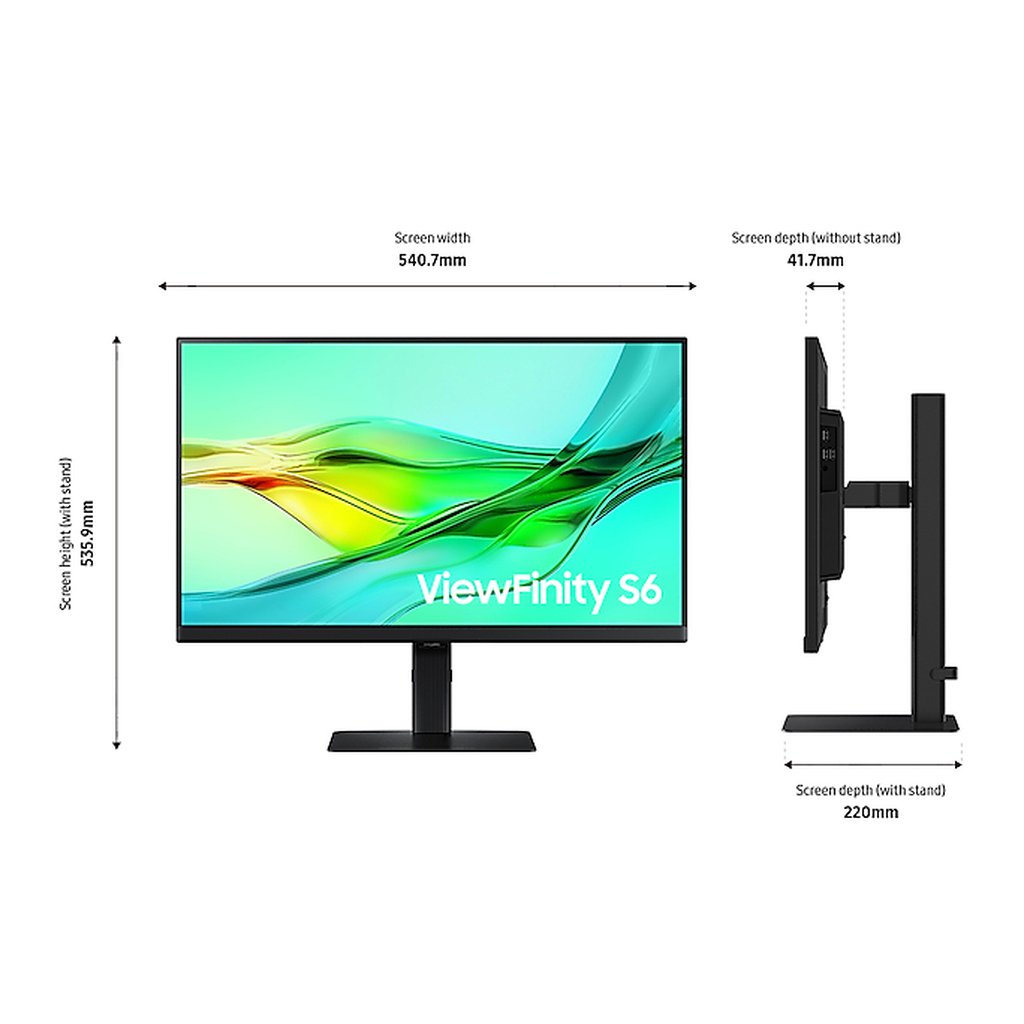 Samsung LS24D600UAU computer monitor 61 cm (24") 2560 x 1440 pixels Quad HD LCD Black - Image 5