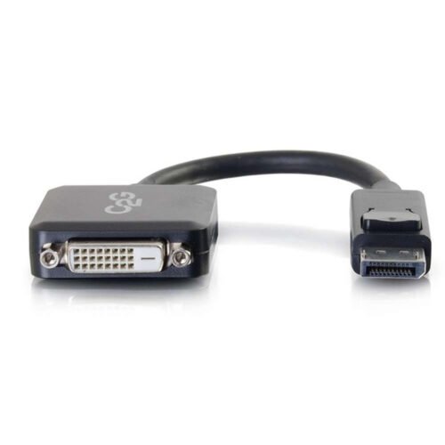 C2G 8in DisplayPort™ Male to Single Link DVI-D Female Adapter Converter - Black - Image 3
