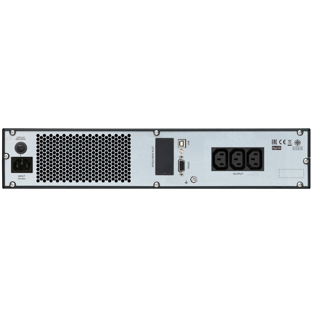 APC Easy UPS On-Line, 1000VA/800W, Rackmount 2U, 230V, 3x IEC C13 outlets, Intelligent Card Slot, LCD, W/O rail kit - Image 3