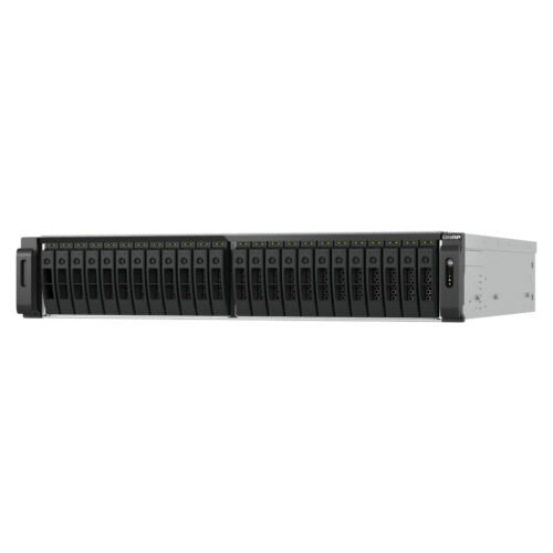 QNAP TS-H3077AFU-R7-64G NAS/storage server Rack (2U) AMD Ryzen™ 5 64 GB DDR5 0 TB QuTS hero Black, Metallic