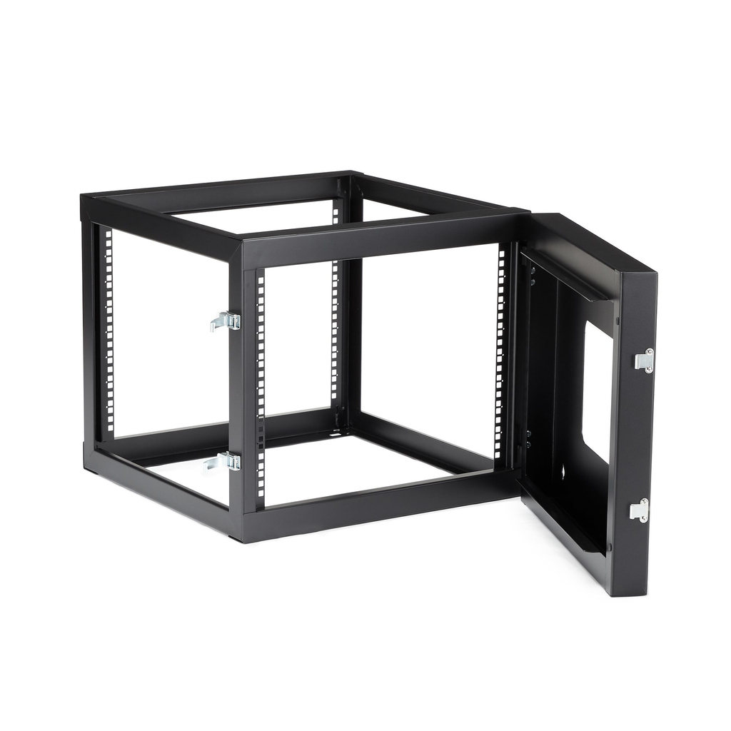 StarTech.com 8U Hinged Open Frame Wall-Mount Server Rack - 22 in. Deep - Image 2
