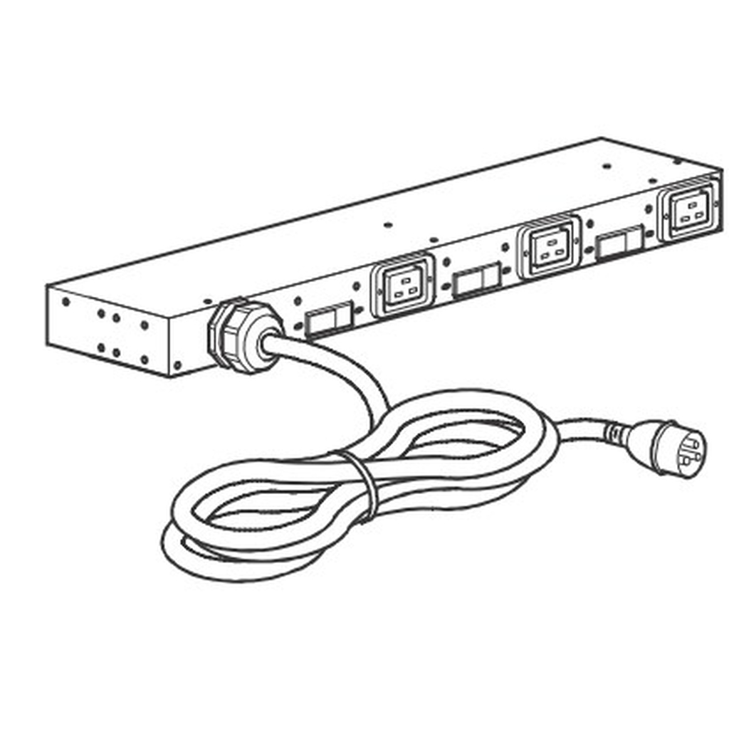 APC AP6038A power distribution unit (PDU) 3 AC outlet(s) 0U/1U Black - Image 4