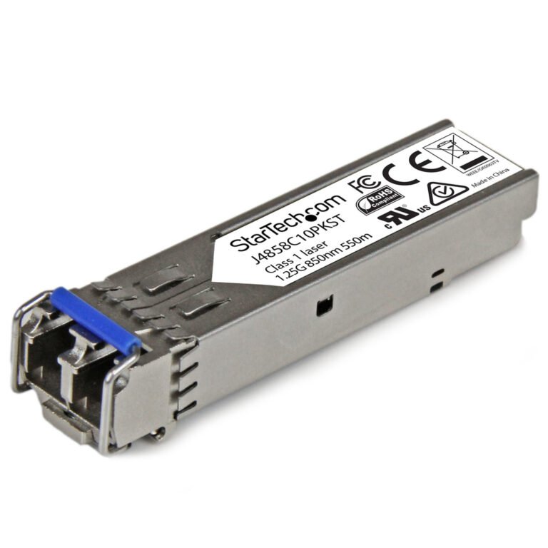 StarTech.com HP J4858C Compatible SFP Transceiver Module - 1000BASE-SX- 10 Pack~10 pack HPE J4858C Compatible SFP Module - 1000