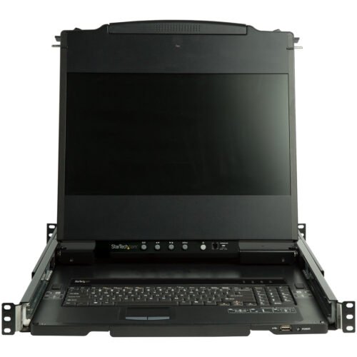 StarTech.com Dual Rail Rackmount KVM Console HD 1080p - Single Port DVI/VGA KVM w/17" LCD Monitor for Server Rack - Fully Featu - Image 2