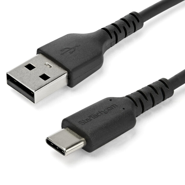 StarTech.com 2m USB A to USB C Charging Cable - Durable Fast Charge & Sync USB 2.0 to USB Type C Data Cord - Rugged TPE Jacket