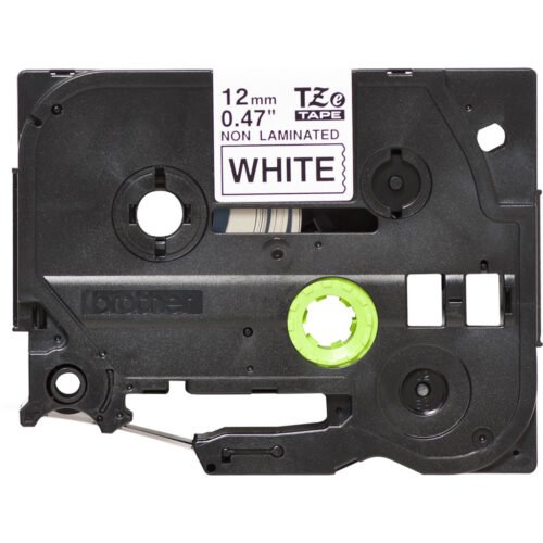 Brother Non laminated black on white tape - Image 3
