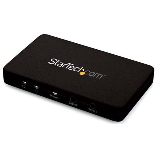 StarTech.com 2-Port HDMI automatic video switch w/ aluminum housing and MHL support – 4K 30Hz