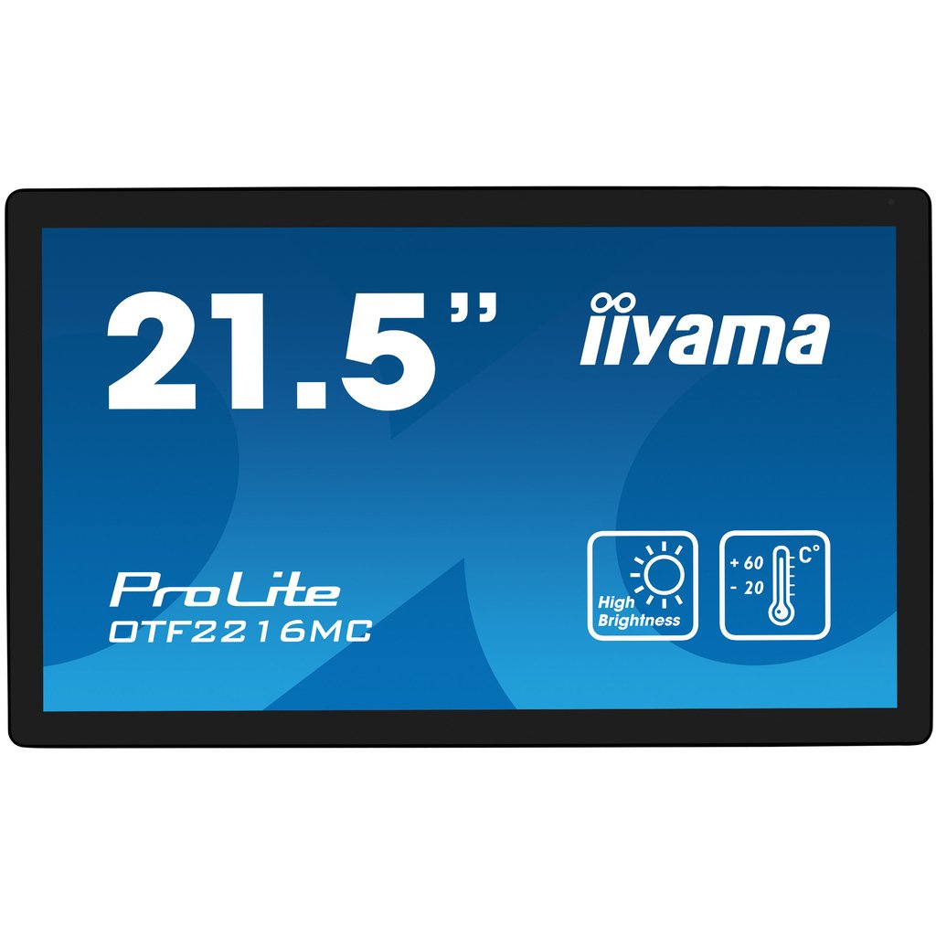 iiyama OTF2216MC-B1 computer monitor 54.6 cm (21.5") 1920 x 1080 pixels Full HD LCD Touchscreen Black - Image 2