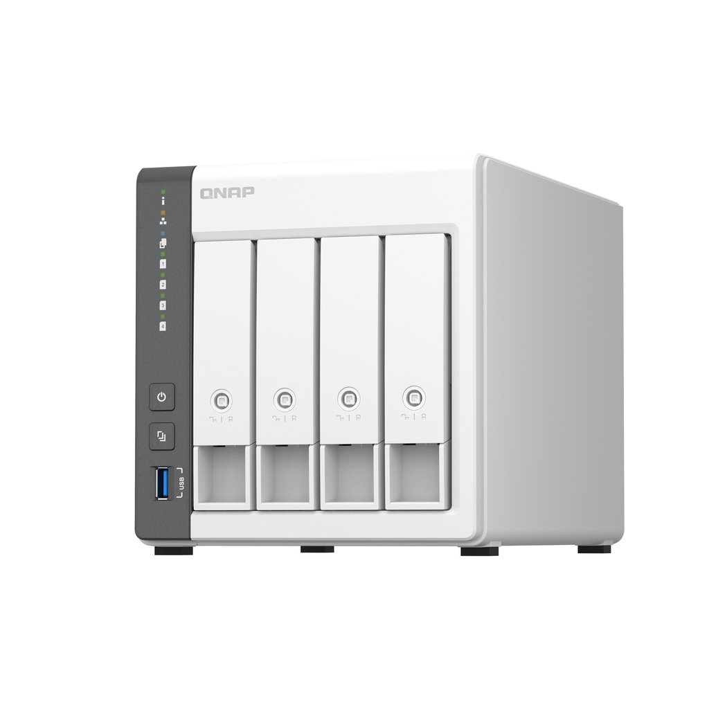 QNAP TS-433 NAS Tower Cortex-A55 4 GB 16 TB HDD QNAP Turbo System White - Image 4