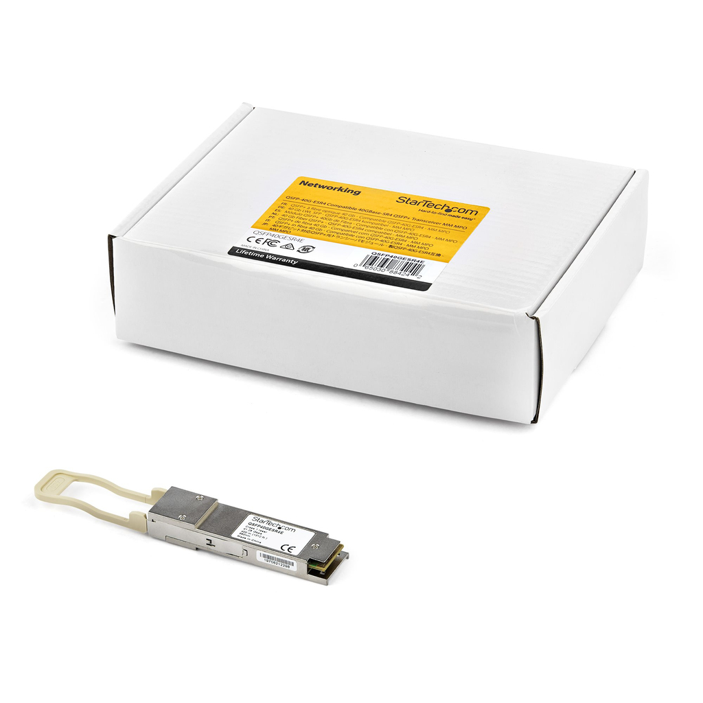 StarTech.com Arista Networks QSFP-40G-SR4 Compatible QSFP+ Module - 40GBASE-SR4 - 40GbE Multimode Fiber MMF Optic Transceiver - - Image 4