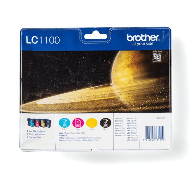 Brother LC1100VALBPDR ink cartridge 4 pc(s) Original Black, Cyan, Magenta, Yellow