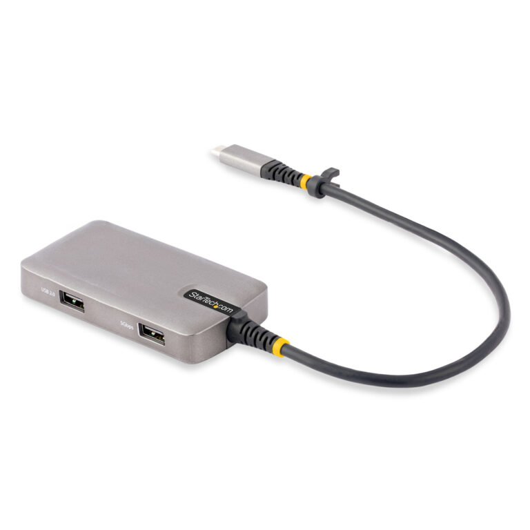 StarTech.com USB-C Multiport Adapter - 4K 60Hz HDMI w/HDR - 3-Port USB Hub - 100W Power Delivery Pass-Through - Works With Chro