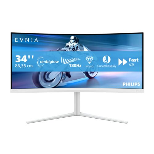 Philips 34M2C5501A/00 computer monitor 86.4 cm (34") 3440 x 1440 pixels Wide Quad HD LCD White - Image 10