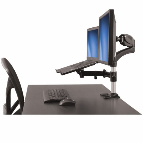 StarTech.com Desk-Mount Monitor Arm with Laptop Stand - Full Motion - Articulating - Image 9
