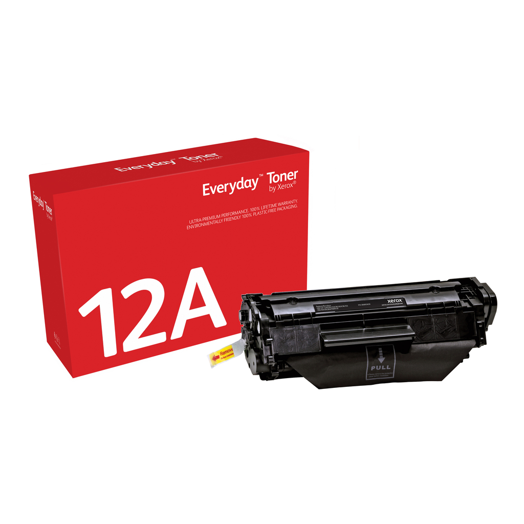 Everyday™ Black Toner by Xerox compatible with HP 12A (Q2612A), Standard capacity