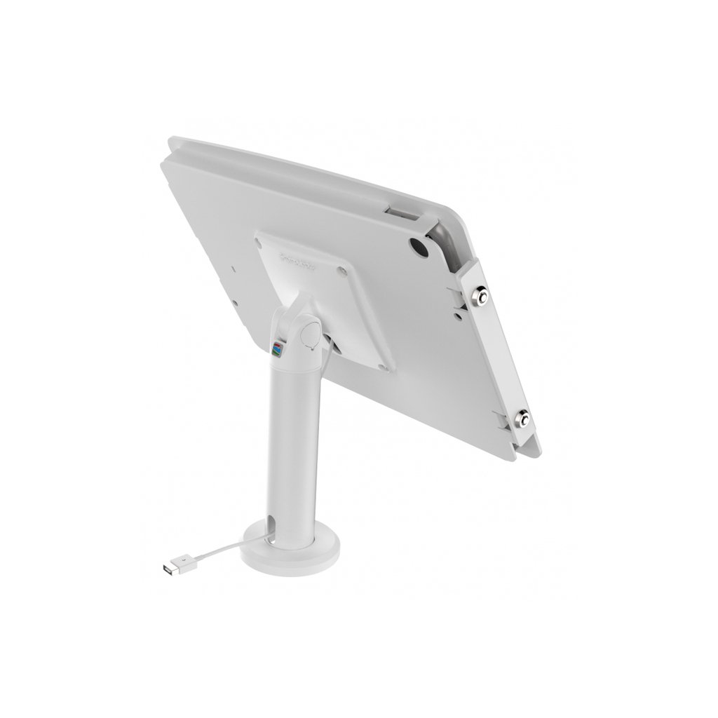 Compulocks iPad 10.2" Space Enclosure Tilting Stand 4" White - Image 2