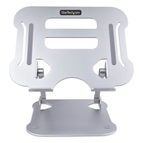 StarTech.com Laptop Stand for Desk, Ergonomic Laptop Stand Adjustable Height, Aluminum, Portable, Supports up to 22lb (10kg), F - Image 9