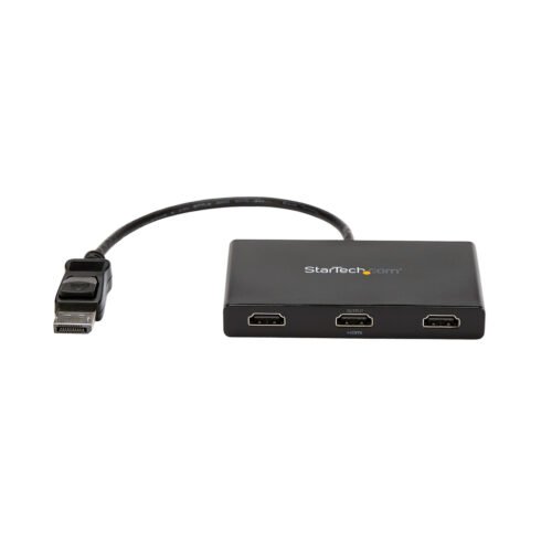 StarTech.com 3-Port Multi Monitor Adapter - DisplayPort 1.2 to 3x HDMI MST Hub - Triple 1080p HDMI Monitors - Video Splitter fo - Image 2