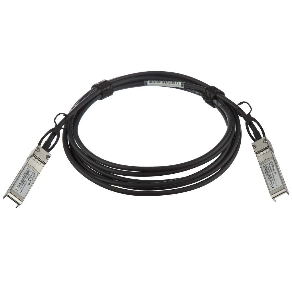 StarTech.com MSA Uncoded Compatible 3m 10G SFP+ to SFP+ Direct Attach Breakout Cable Twinax - 10 GbE SFP+ Copper DAC 10 Gbps Lo - Image 2
