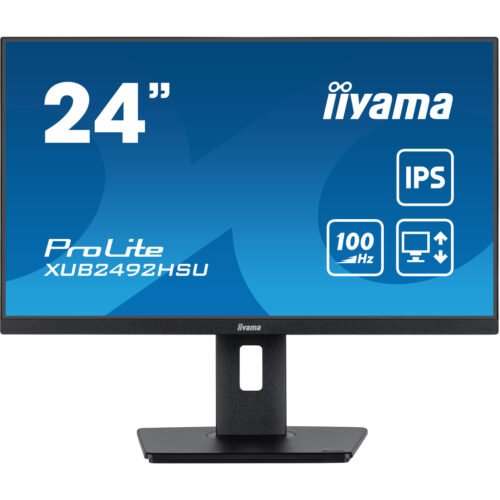 iiyama 24” IPS technology panel with height adjustable stand and 100Hz refresh rate - Image 2