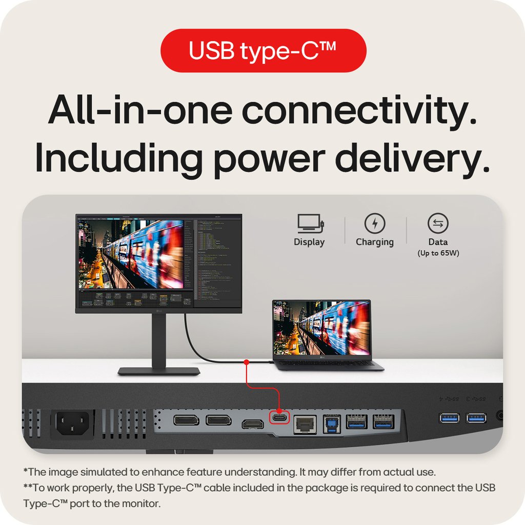 LG 24BA750-B computer monitor 60.5 cm (23.8") 1920 x 1080 pixels Full HD LCD Black - Image 13