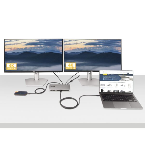 StarTech.com 6ft (2m) Active Thunderbolt 4 Cable, 40Gbps, 100W Power Delivery, 4K/8K Video, Intel-Certified Thunderbolt Cable - - Image 4