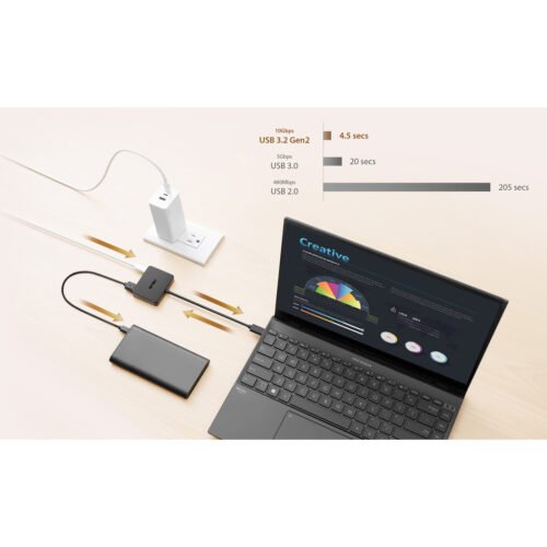 ASUS USB-C Mini Dock Wired USB 3.2 Gen 2 (3.1 Gen 2) Type-C Black - Image 6