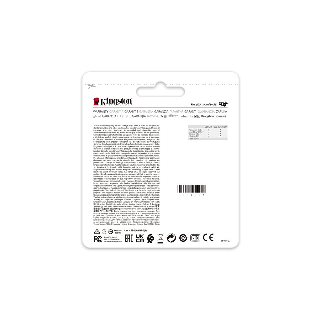 Kingston Technology DataTraveler 64GB USB3.2 Gen 1 Exodia M (Black + Blue) - Image 7