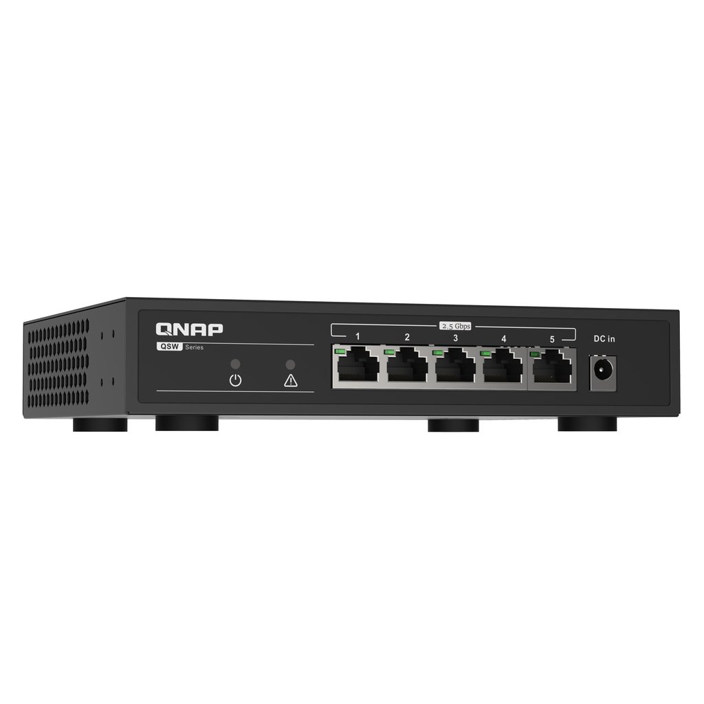 QNAP QSW-1105-5T network switch Unmanaged Gigabit Ethernet (10/100/1000) Black - Image 3