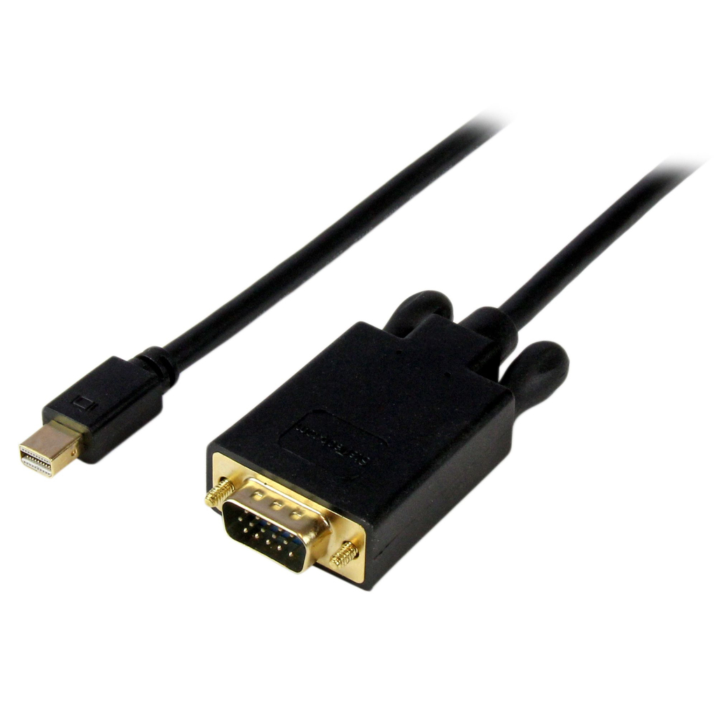 StarTech.com 6ft (2m) Mini DisplayPort to VGA Cable - Active Mini DP to VGA Adapter Cable - 1080p Video - mDP 1.2 or Thunderbol