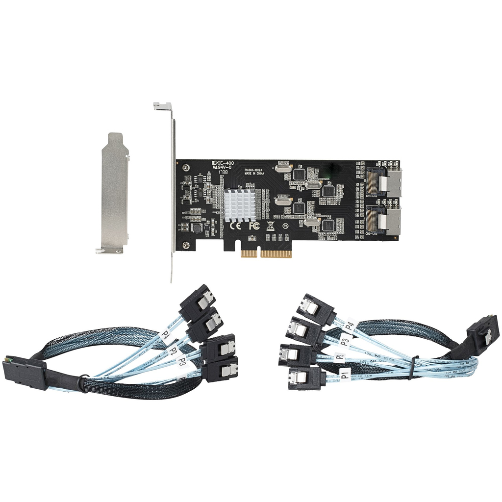StarTech.com 8 Port SATA PCIe Card - PCI Express 6Gbps SATA Expansion Adapter Card with 4 Host Controllers - SATA PCIe Controll - Image 8