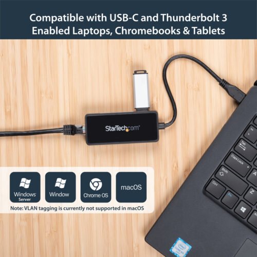 StarTech.com USB-C to Gigabit Network Adapter with Extra USB 3.0 Port - Image 6