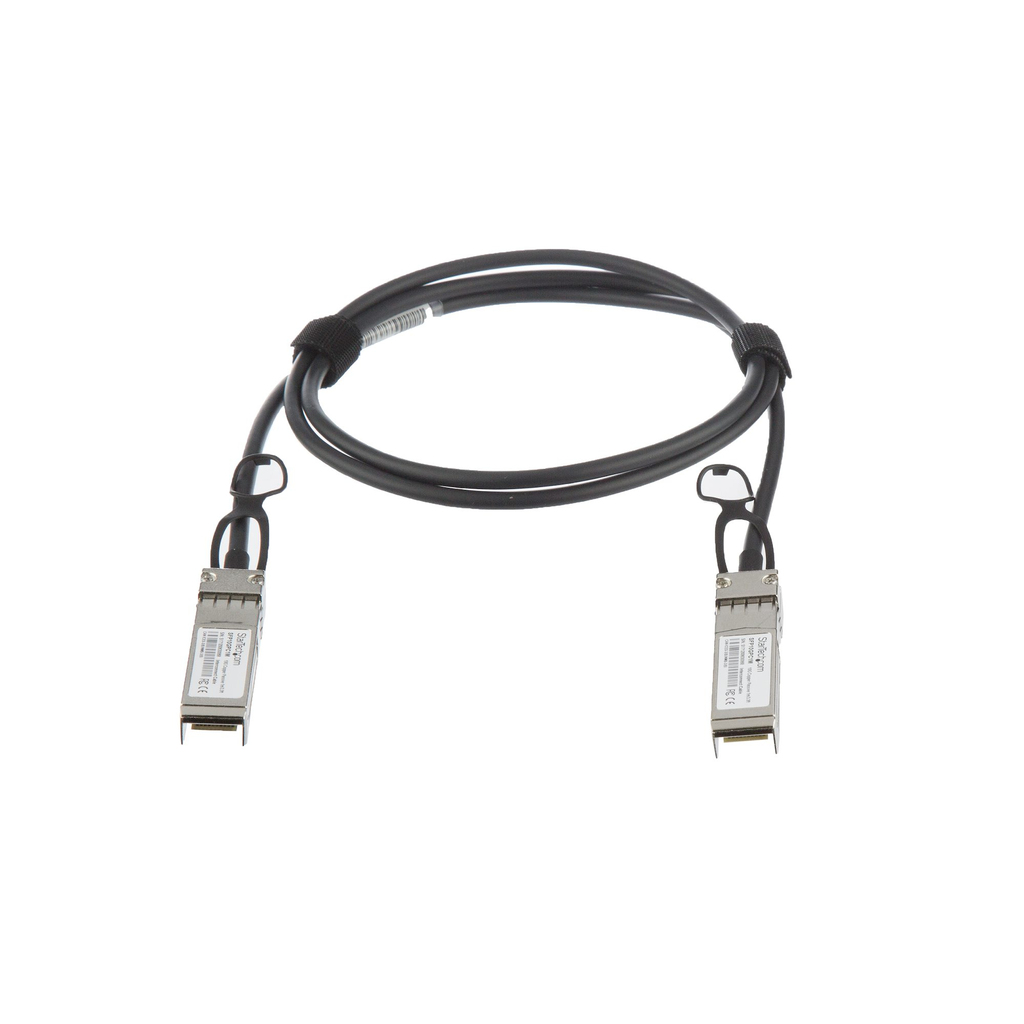 StarTech.com MSA Uncoded Compatible 1m 10G SFP+ to SFP+ Direct Attach Breakout Cable Twinax - 10 GbE SFP+ Copper DAC 10 Gbps Lo - Image 2