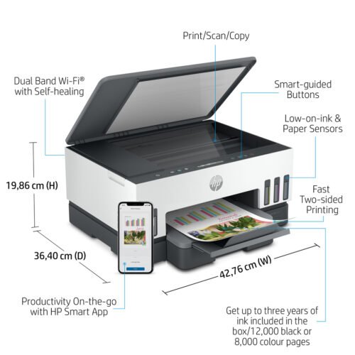 HP Smart Tank 7005 Wireless All-in-One Color Printer, Two-sided printing; Copier, Scanner - Image 10