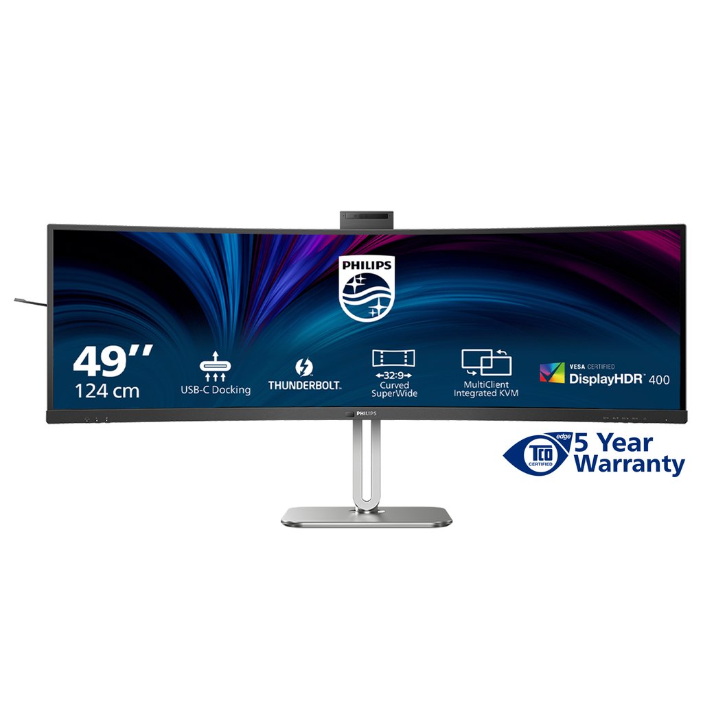 Philips 49B2U6903CH/00 computer monitor 124.5 cm (49") 5120 x 1440 pixels Dual QHD LCD Grey - Image 2