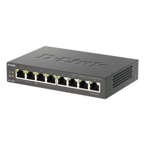 D-Link 8-Port Gigabit PoE Unmanaged Desktop Switch - Image 4
