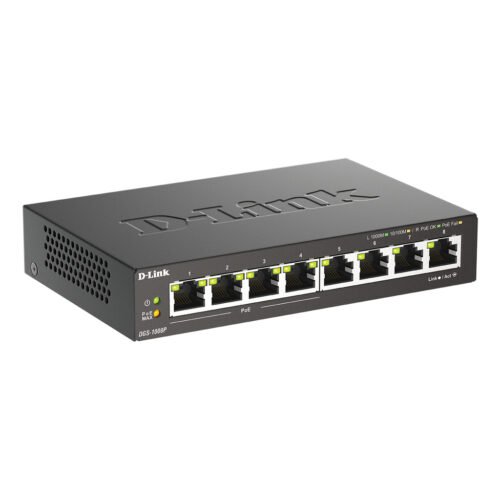 D-Link 8-Port Gigabit PoE Unmanaged Desktop Switch - Image 3
