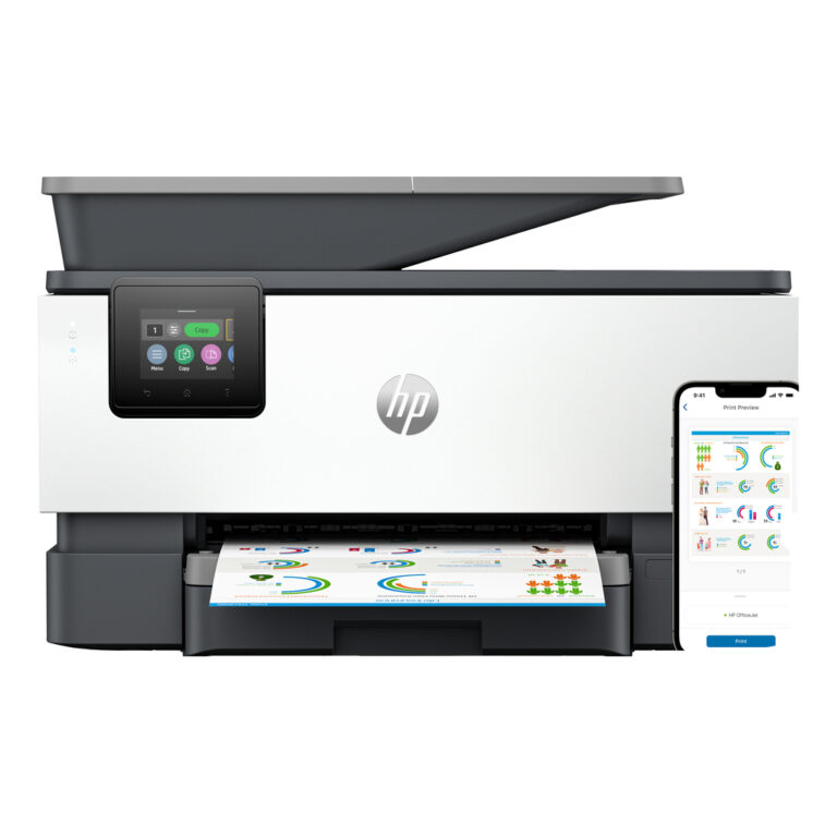 HP OfficeJet Pro 9120e Wireless All-in-One Color Printer, Instant Ink; Two-sided printing