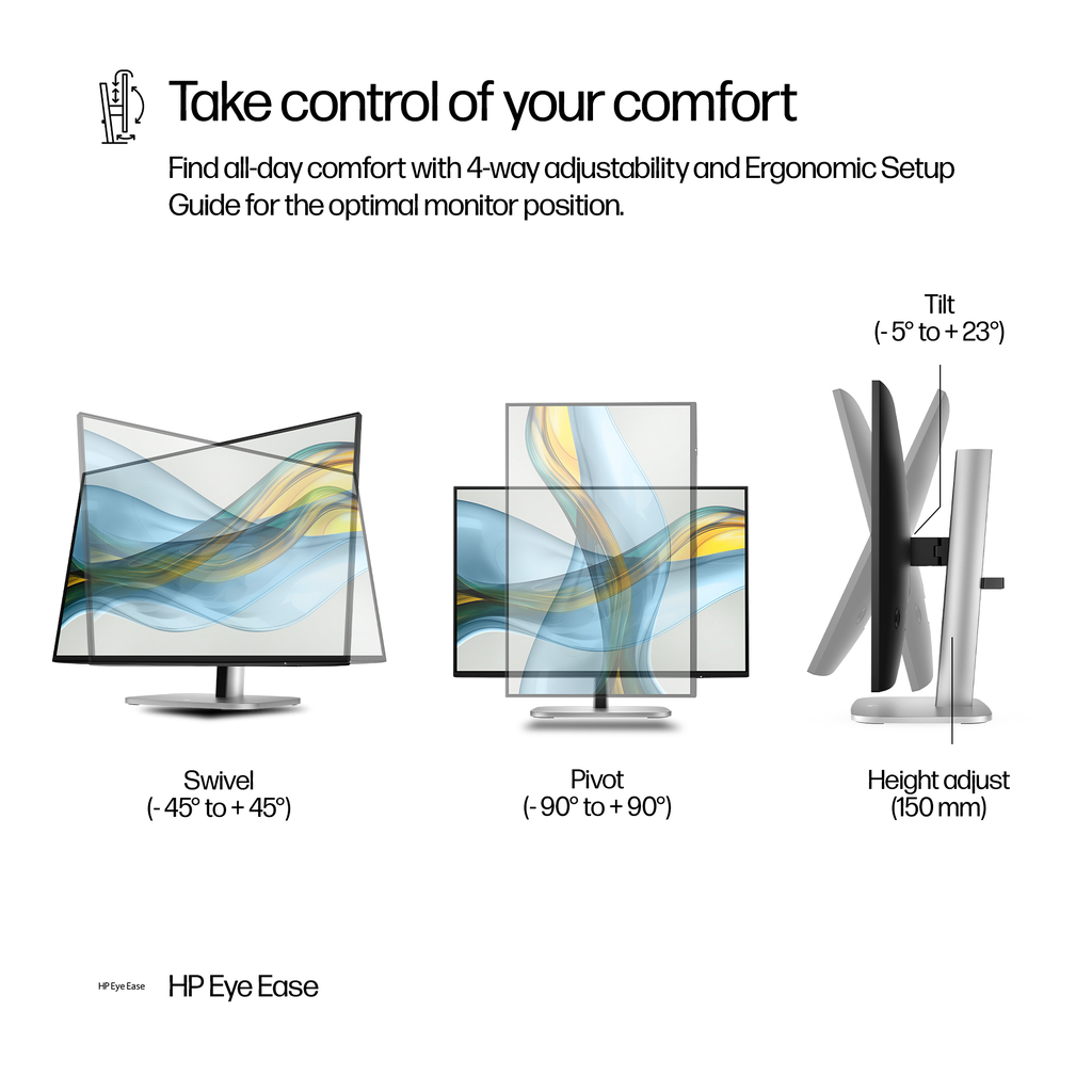 HP Series 5 Pro 24 inch WUXGA Monitor - 524pn - Image 10