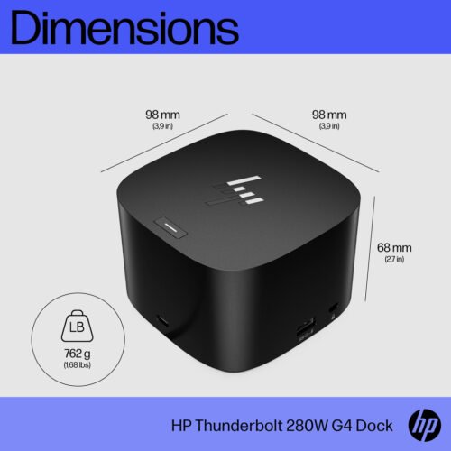 HP Thunderbolt Dock 280W G4 w/Combo Cable - Image 11