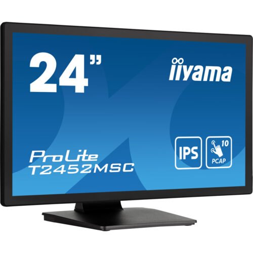 iiyama ProLite 23.8” PCAP 10pt touchscreen monitor featuring IPS panel technology, Edge-to-Edge glass design and anti fingerp - Image 3