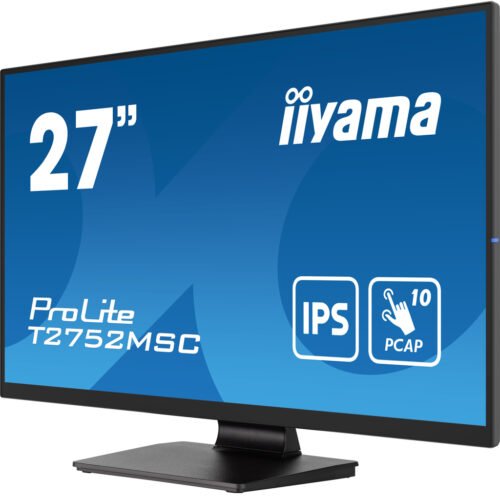 iiyama ProLite 27” Optical Bonded PCAP 10pt touchscreen monitor with IPS panel technology, edge-to-edge glass design and anti - Image 5