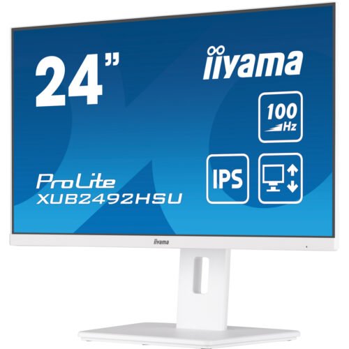 iiyama 24” IPS technology panel with 150mm height adjustable stand and 100Hz refresh rate - Image 5