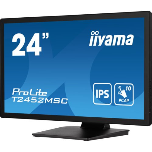 iiyama ProLite 23.8” PCAP 10pt touchscreen monitor featuring IPS panel technology, Edge-to-Edge glass design and anti fingerp - Image 5