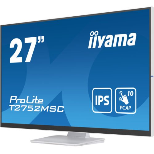 iiyama ProLite 27” Optical Bonded PCAP 10pt touchscreen monitor with IPS panel technology, edge-to-edge glass design and anti - Image 5
