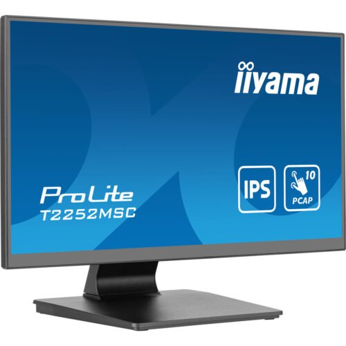 iiyama ProLite 21.5” PCAP 10pt touchscreen monitor featuring IPS panel technology, Edge-to-Edge glass design and anti fingerp - Image 4