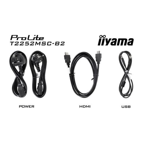 iiyama ProLite 21.5” PCAP 10pt touchscreen monitor featuring IPS panel technology, Edge-to-Edge glass design and anti fingerp - Image 14