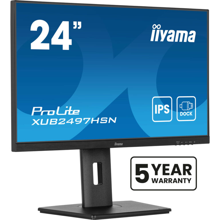 iiyama ProLite XUB2497HSN-B2 computer monitor 60.5 cm (23.8") 1920 x 1080 pixels Full HD LED Black